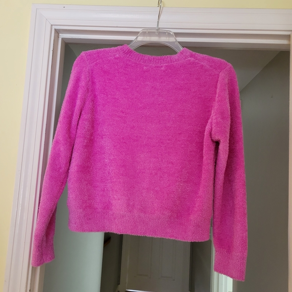 Pink Button-Up Women Sweater - Picture 2 of 3